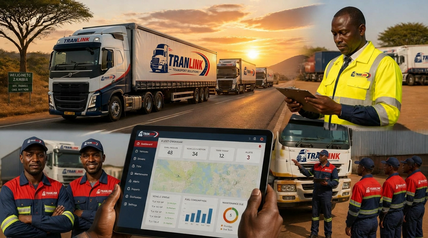 Tranlink drivers, fleet, GPS dashboard and training team — all services in one